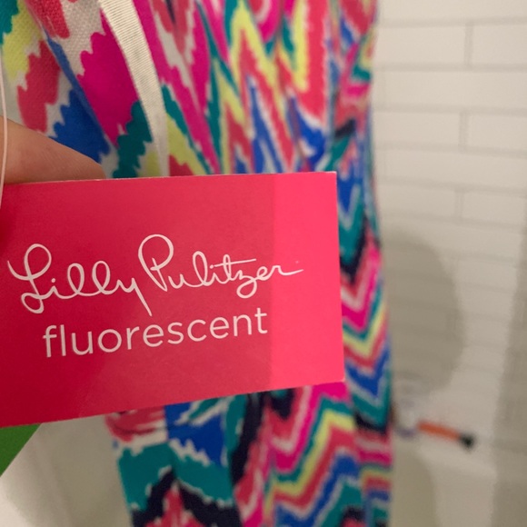 Lilly Pulitzer Kirkland Dress, Neon, Size 10 - Picture 5 of 7